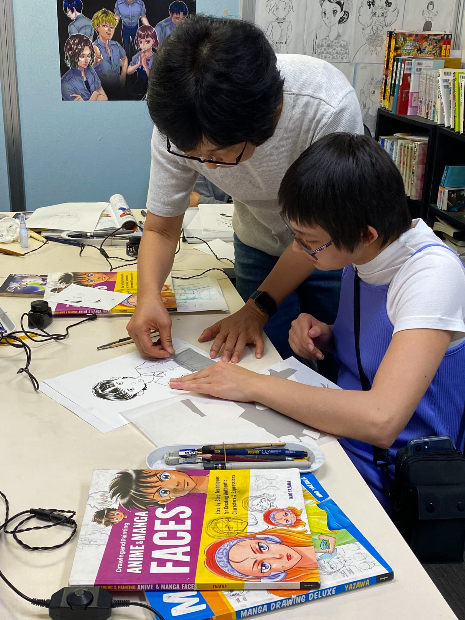 Manga drawing lesson